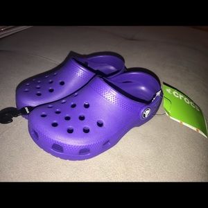Kids purple crocs size 12